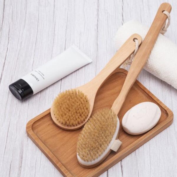Buy Exfoliate Smoothing Skin Natural Bath Body Brush For Back at wholesale prices