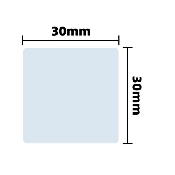 Security RF Soft Label EAS 8.2MHz 30 X 30mm Coated Paper Without Bar Code