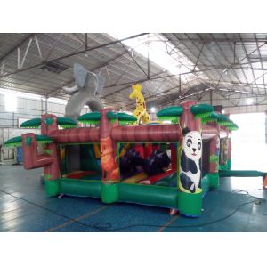 8x6m Inflatable Trampoline Theme Park Kids Play Amusement Park Equipment