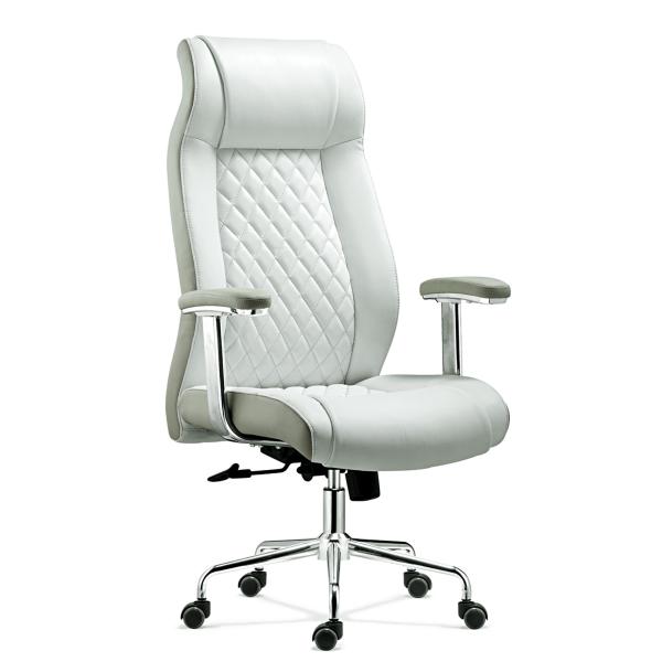 Buy Deluxe Ergonomic Executive Office Chair White For Big Boss Stylish Design at wholesale prices