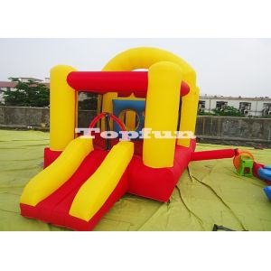 Commercial Bouncy Houses / 13ft Kids Modular Bounce Rooms With Slide