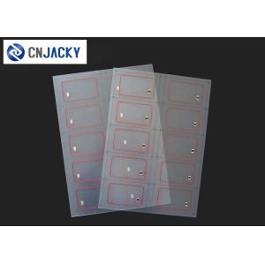2 * 5 / 3 * 8 Layout Clear Transparent Smart Card Inlay