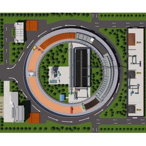 10.8M 13.8M 16.8M Burnt Brick Kiln For Brick Production Line