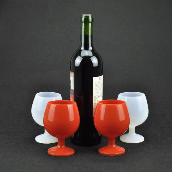 Travel Creative Disposable Silicone Wine Cup for Outdoor Camping Standing Goblet