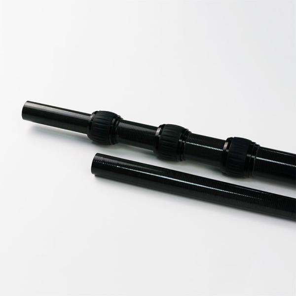 Shock Proof Carbon Fiber Telescopic Pole Good Flexibility Low Thermal Expansion