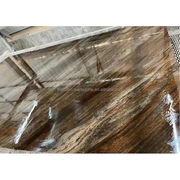 Modern Style Hotel Flooring Sheet Customized Golden Sand Quicksand Brown Granite Marble