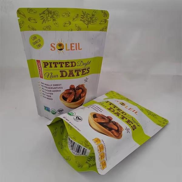 New Printed Moisture Proof Stand Up Pouch Plastic Packaging Stand Up Zipper Pouch Mylar Bags