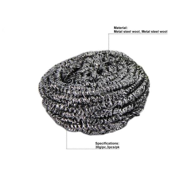 SS410/430 JINKAI Kitchen and Household Pot Cleaning Stainless Steel Scourer Metal Scrubber