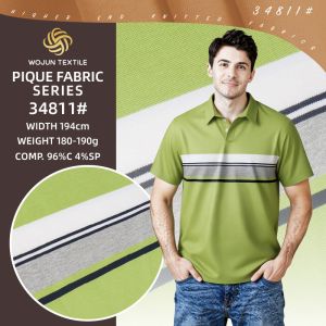 China Healthy And Breathable And Sweat-Absorbent  Cotton Pique Fabric For Polo Shirt on sale