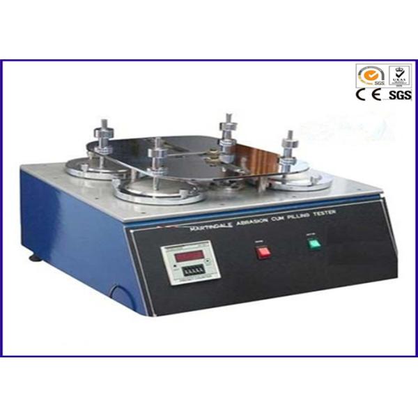 Four Heads Wear Resistance Abrasion Textile Testing Equipment , Pilling Martindale Abrasion Tester