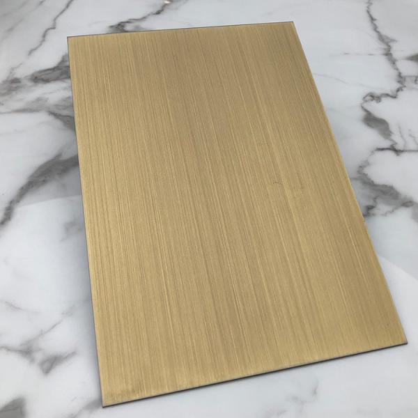 304 316 Hairline Stainless Steel Sheet Pvd Color Brass Copper Finish Stainless Steel Wall Panels