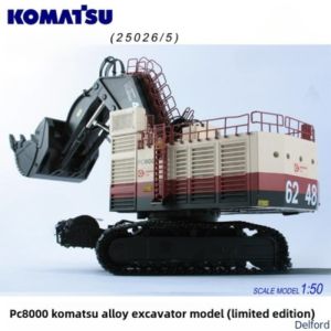 Komatsu PC8000-6 Mining Backhoe Excavator Scale Model White Collector'S Edition