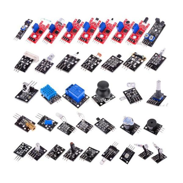 Quality Electronic Sensor Starter Kit for Arduino of 37 in 1 Sensors Flame Reed Temperature Laser Modules for sale