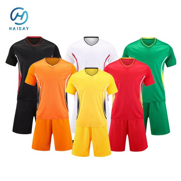 Buy Custom Plain Football Jersey Set for Men and Women – Blank Soccer Kit with Short Sleeve Shirt and Shorts – Available in Multiple Colors at wholesale prices