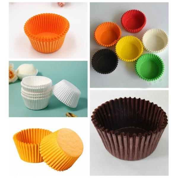 White & Colored Heat Resistant Baking Cupcake Holder Greaseproof Paper 40gsm