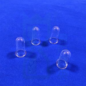 1100C Transparent Customized Clear Round Bottom Quartz Test Tube For Scientific