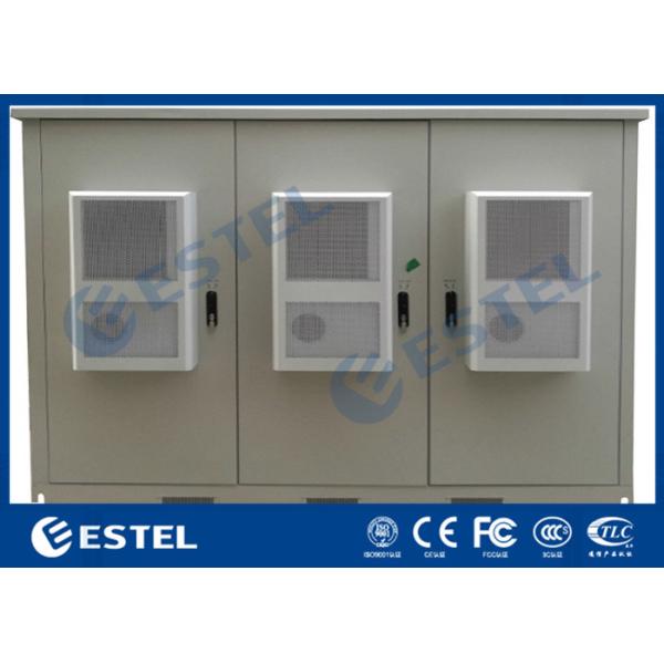 Buy Three Compartment Waterproof Telecom Equipment Outdoor Cabinet Galvanized Steel at wholesale prices