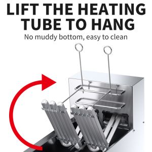 Intelligent Computer Control Silver Deep Fryer with Automatic Temperature and