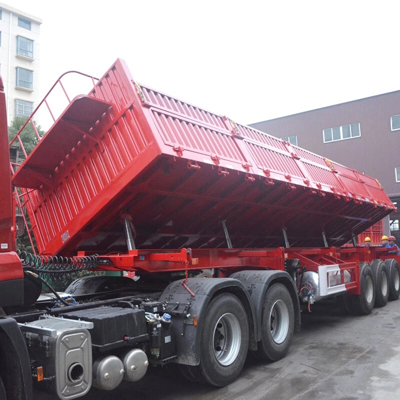 3-Axles Side Tipping Coal Mine Transportation Semi Trailer