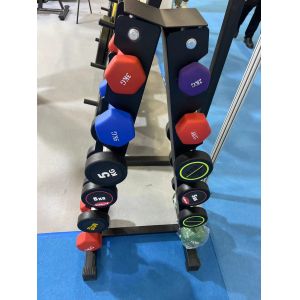 Training Bodybuilding Steel Metal Dumbbell Rack Multifunctional Foldable