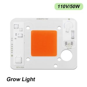 AC110V 50W LED Chip Pink ODM LED Module COB With Driver On Board