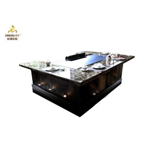 Electric Teppanyaki Hibachi Grill table with sunken air inlet design