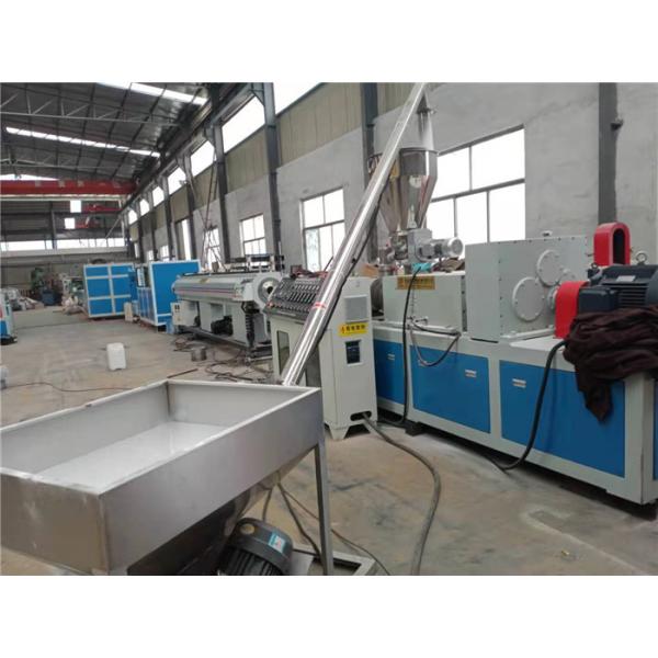 16 - 63mm PVC Pipe Making Machine With Twin Screw Extruder