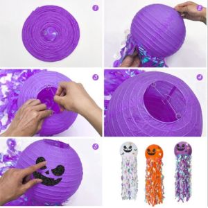Halloween Jellyfish Pumpkins Paper Lanterns