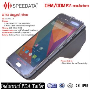 Customized 4G Android Barcode Scanner Device , Rugged Portable Fingerprint