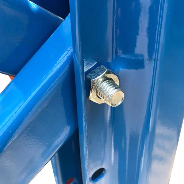 4-Tier Powder Coated Metal Storage Shelves Rack Adjustable Shelving Systems With Leveling Feet