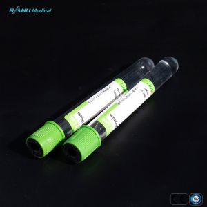 Green Cap Glass Blood Collection Tube