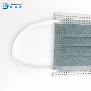 Black 35gsm Non Woven Hypoallergenic Disposable Face Mask