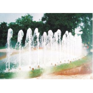 Fully Brass Dancing Dry Fountain Jet Nozzles Vertical Water Spray