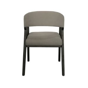 Comfortable Solid Wood Upholstered Dining Chairs Customization Wooden Padded