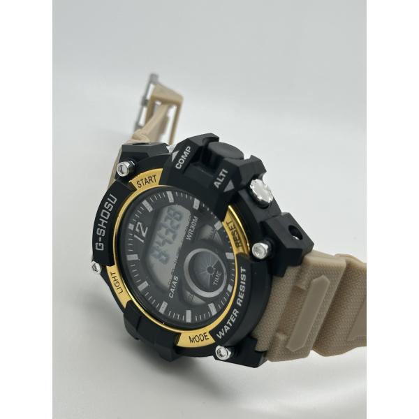Men's Fashion Digital Sport Watch With Silicone Strap 20mm Width Backlight Alarm