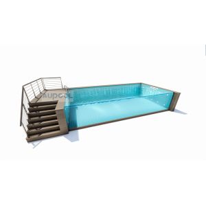 Unmatched Infinity Transparent Finish Swimming Pool for Hotels Schools