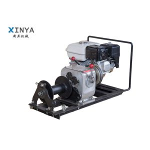 Gasoline Engine Small Cable Pulling Winches for Power Construction