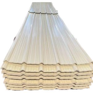 2.0mm PVC Roofing Sheet 1130mm Width Fireproof Waterproof