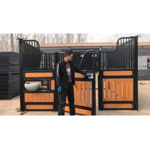 Bamboo Black Powder Coating Horse Stable Partitions