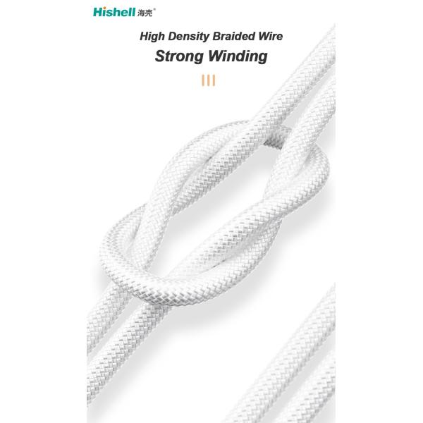 Nylon Braid PVC Mobile Phone Charging Cable Length 1M Anti Oxidation