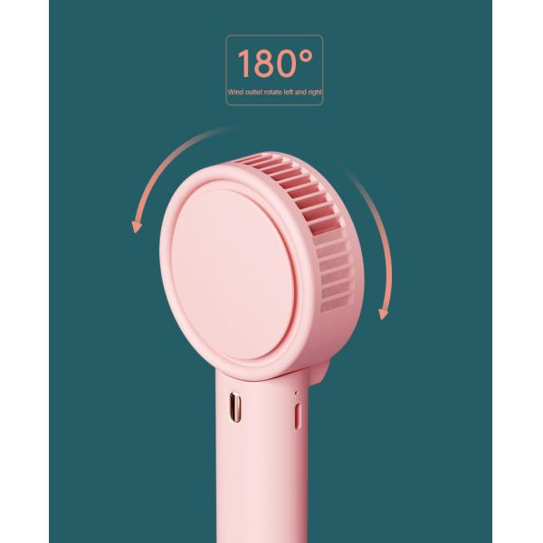 Bladeless Portable USB Handheld Fan 10hrs Outdoor Cooling 180 Degree Rotation