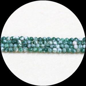 Natural Multi Color Round Gemstone Beads African Turquoise Green Dot For