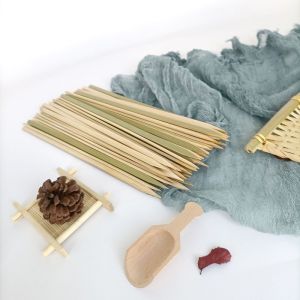 Wholesale Custom Biodegradable Bamboo Sticks Barbecue skewers bbq Round Bamboo