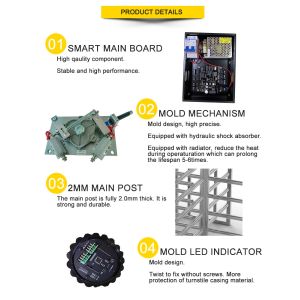 304 Stainless Steel Biometric Automatic Security Gates Full Body Turnstile