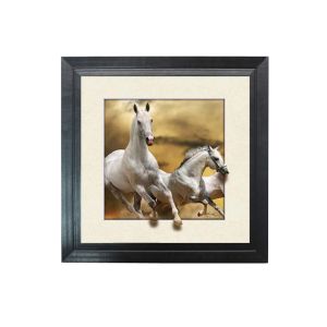 Running Horse Image 3D Lenticular Printing Service MDP Frame 5D Effect