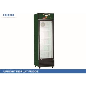 Quality Promotional 228L Upright Display Refrigerator With Fan Cooling System for sale