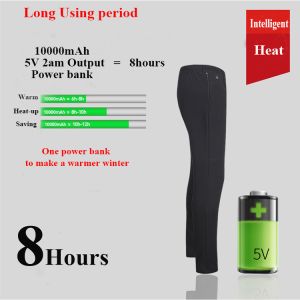 China Polyester Cotton Heated Underwear Pants Unisex Lithium Ion on sale