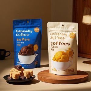 FDA Certified Reclosable Zipper Food Packaging Bags Custom Printed 3-Layer