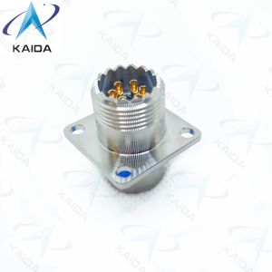 Gold Contact Finish 6 Contact Solder Type MIL-DTL-26482 Series Connector