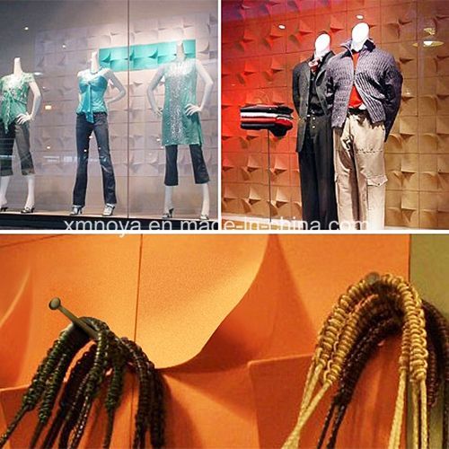Modern Store Partitions Decoration Fireproof 3D Wall Panel with B1 Grade